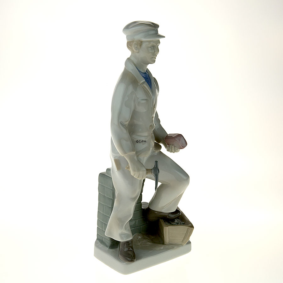 Figur af murer, mrk. GDR 10118