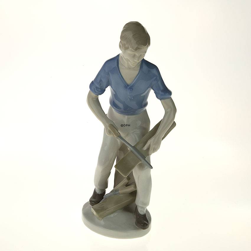 Figur af Tømrer/Snedker, mrk. GDR 11085