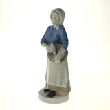 Figur af Fiskerkone, mrk. GDR 10126