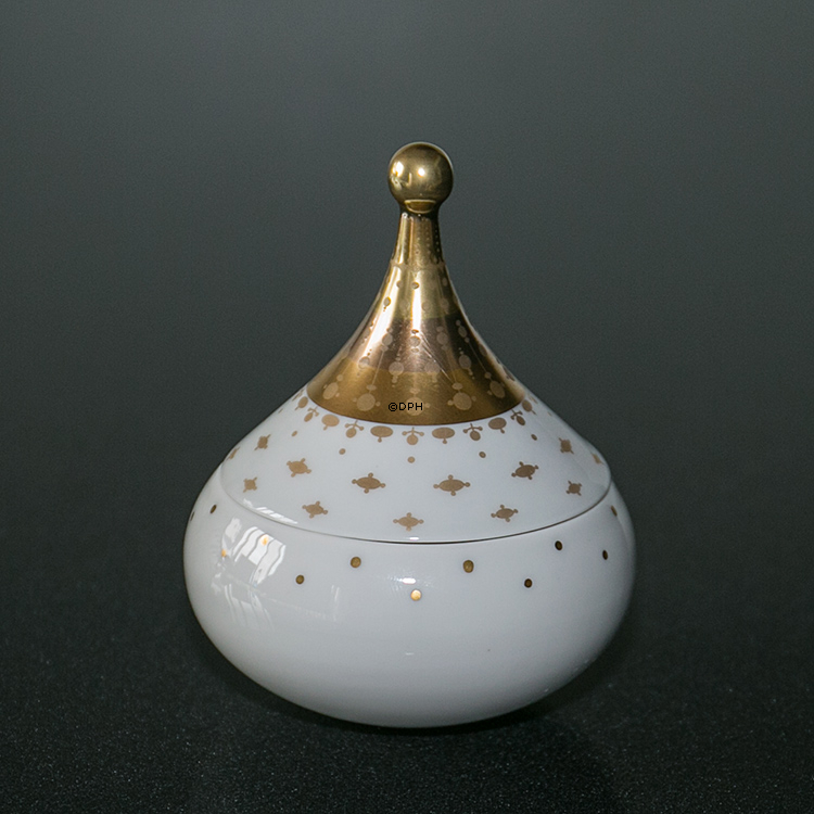 Krukke, Rosenthal, studio-linie, hvid med guld