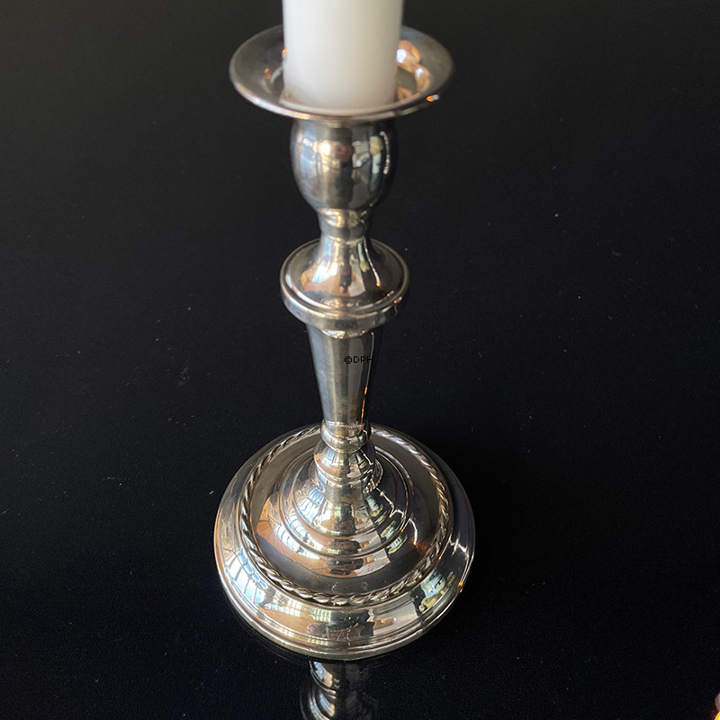 Sølv lysestager, 19cm. Sæt af 2 stk