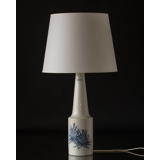 Royal Copenhagen Lamp decorated with blue cone white base F&M