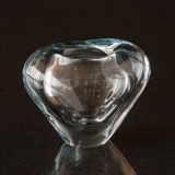 Heart Vase, Per Lutken Holmegaard, glass smoke