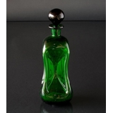 Holmegaard Green Glug-bottle with Lid, glass