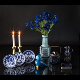 Blaue Søholm Vase Nr. 3407, 29 cm
