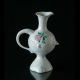 Vase eller kande, Rosenthal, Studio-Linie, hvid med lyserød rose