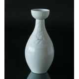 Vase Rosenthal Björn Wiinblad, Weiß mit Reliefdekor