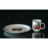 Mug with Apples and Green Edge