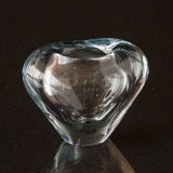 Hjertevase, Per Lütken Holmegaard, blåt glas