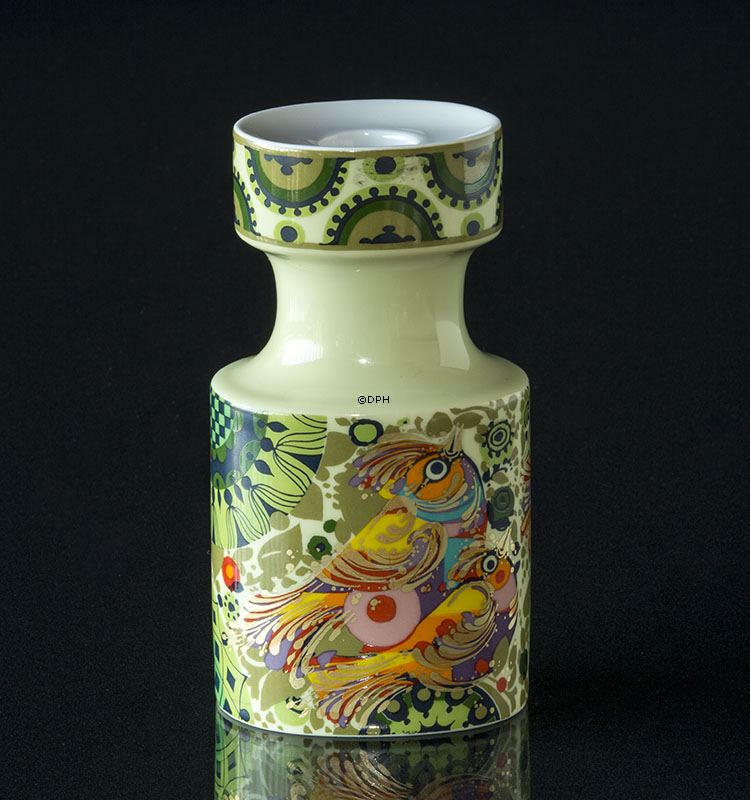 Rosenthal Bjørn Wiinblad lysestage med fugle