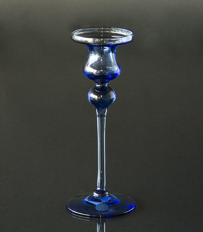 Holmegaard Cassiopeia lysestage, Blå, lille