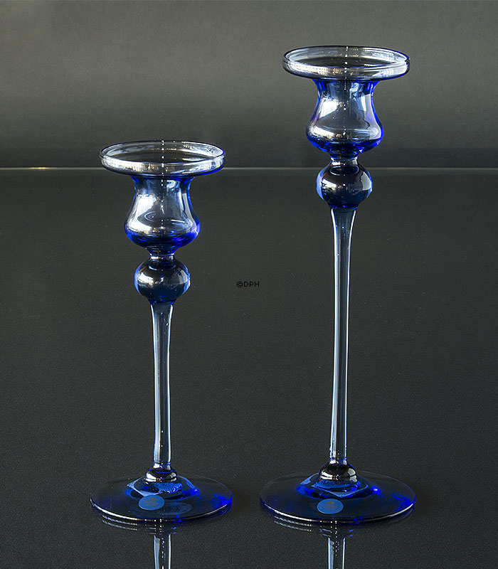 Holmegaard Cassiopeia lysestage, Blå, lille