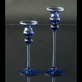 Holmegaard Cassiopeia Candlesticks, Blue, small