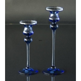 Holmegaard Cassiopeia Candlesticks, Blue, small