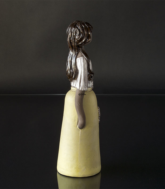 Figurer blomsterpige i keramik