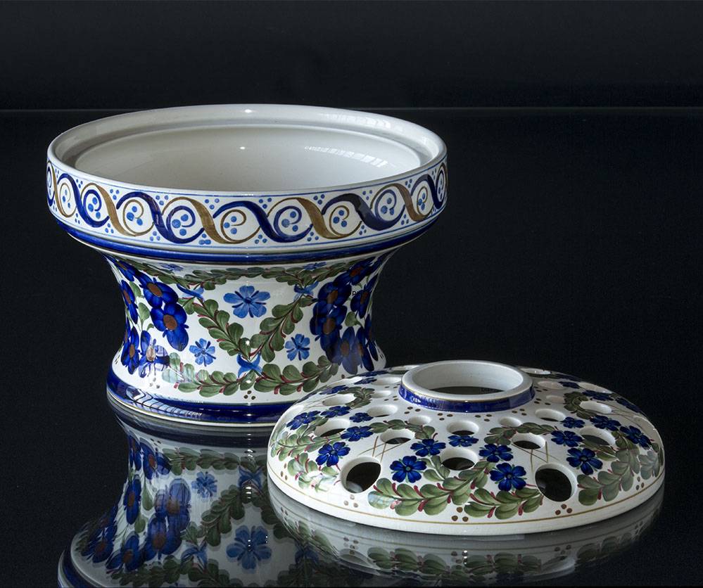 Aluminia Blomsterdekorationsskål / Jardiniere nr. 529-260