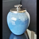 Unique Jar with Lid in Silver by Silversmith Johannes Siggaard