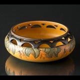 Ipsen Bowl with Leaves on the rim no. 127, small chip on the edge