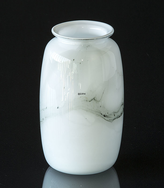 Holmegaard vase Atlantis med grå striber