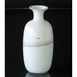 Melody vase with decoration, Holmegaard, glass