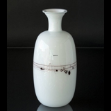 Melody vase with decoration, LARGE, Holmegaard, glass