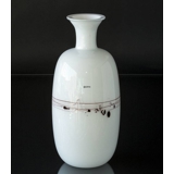 Melody vase med dekoration, STOR, Holmegaard glas