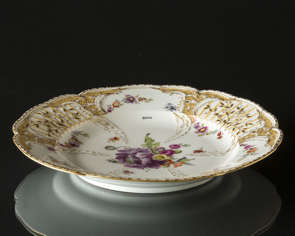 Blomsteret tallerken KPM fra Berlin Design