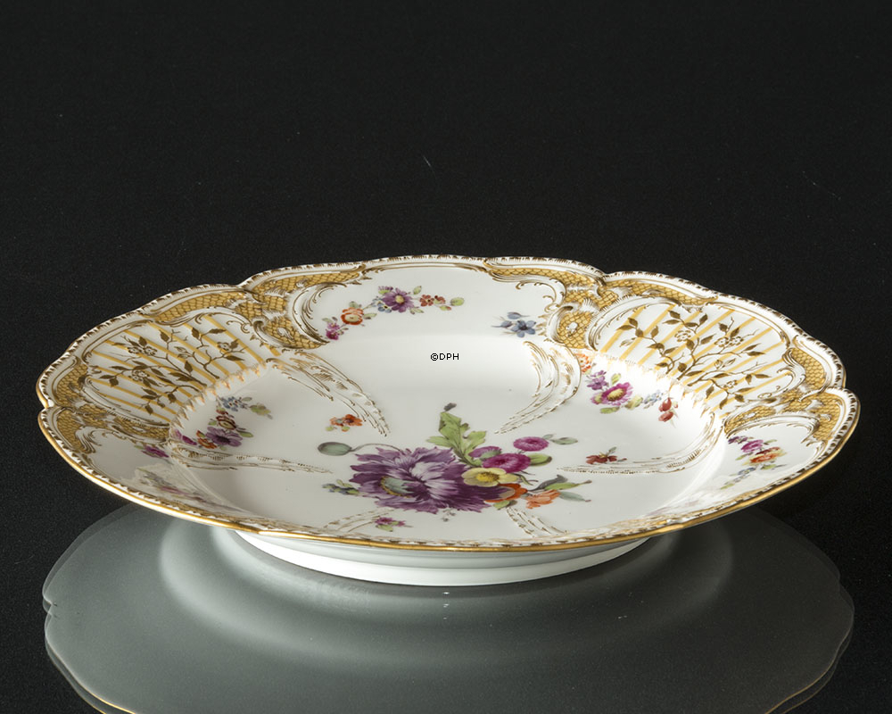 Blomsteret tallerken KPM fra Berlin Design