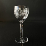 Lyngby Heidelberg crystal red wine glass