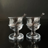 Holmegaard Fyrskib XI grogglas (hot drink glas) med rørepinde, sæt af 2 stk.