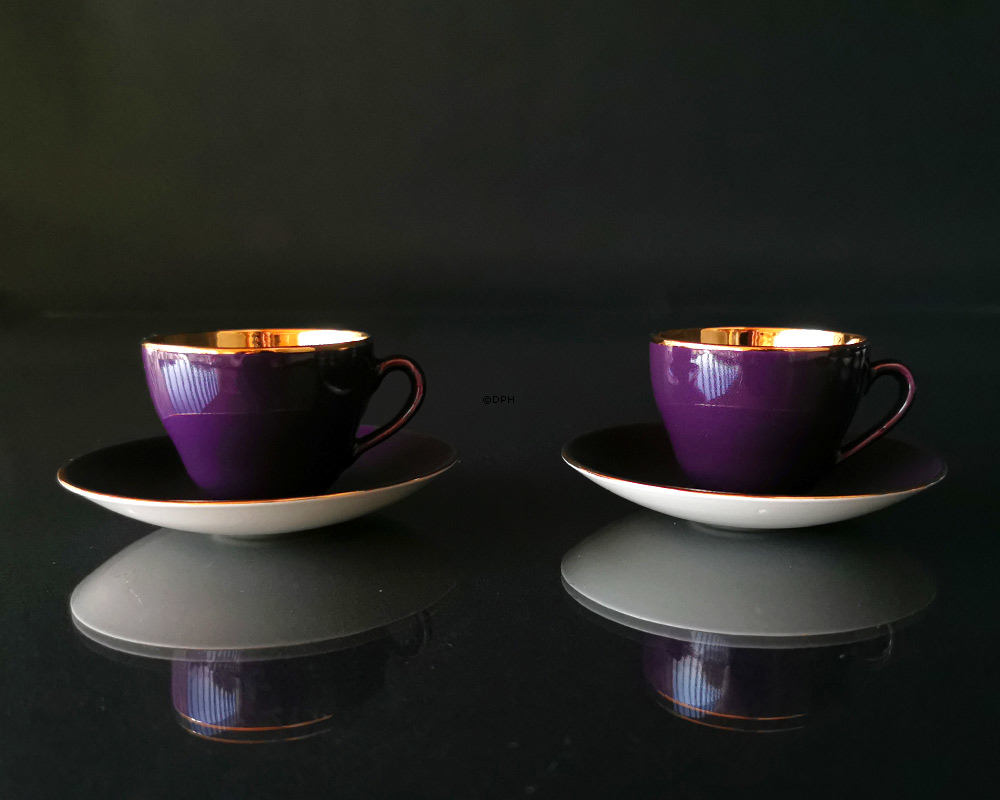 Alumina Confetti, sæt af 11 kopper med underkopper