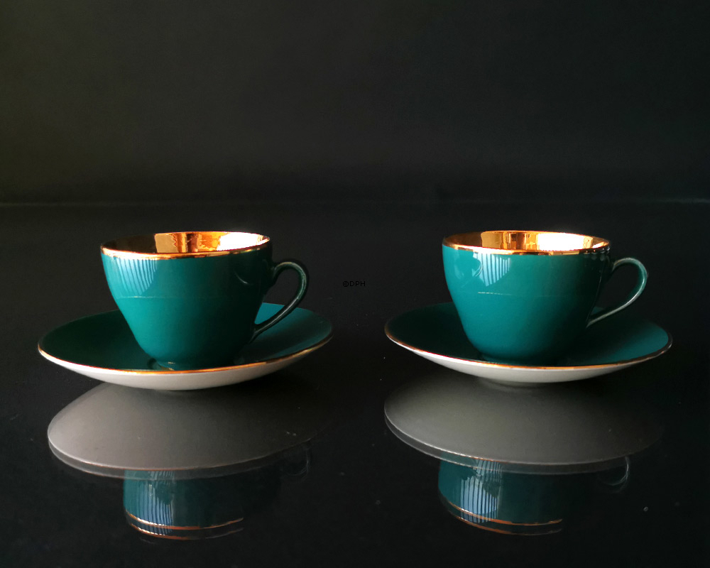 Alumina Confetti, sæt af 11 kopper med underkopper