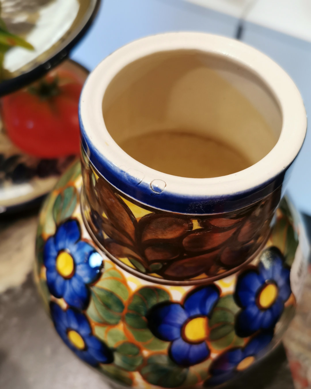 Aluminia vase nr. 838-414  (M. fejl)