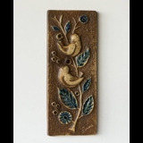 Relief with Birds on branch, Soholm Stoneware