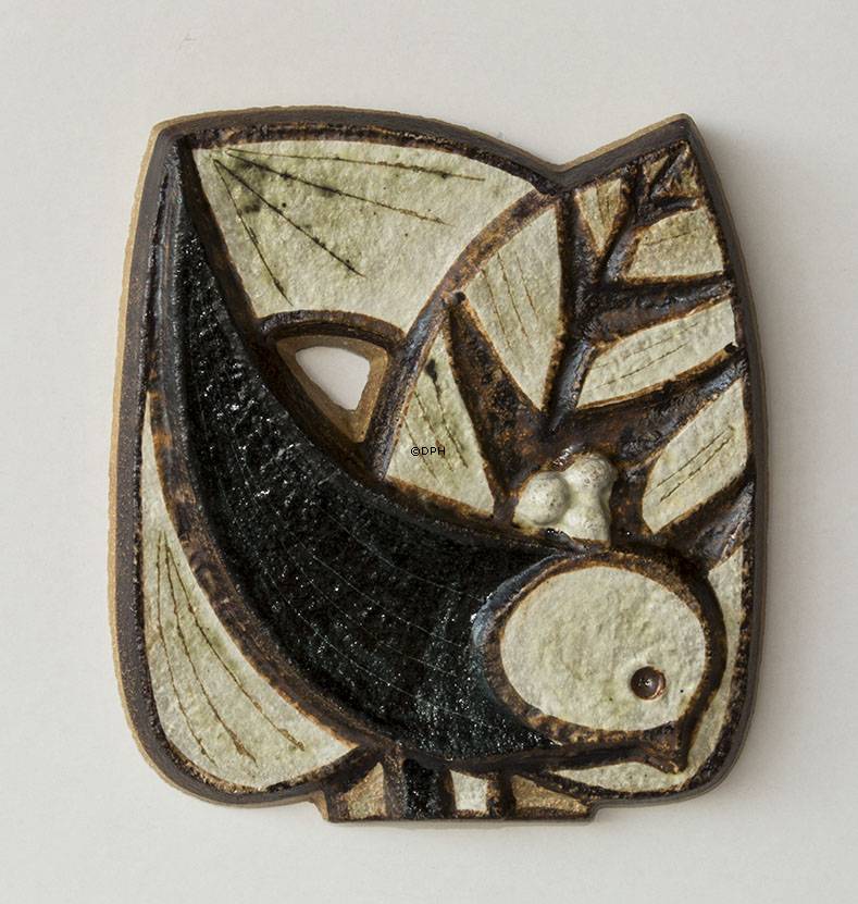 Relief med fugl, Søholm stentøj