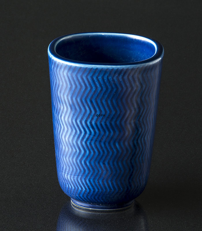 RC / Aluminia blå Marselis vase nr. 2645