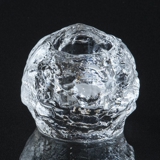 "Snow ball" small glass tealight holder, 7 cm