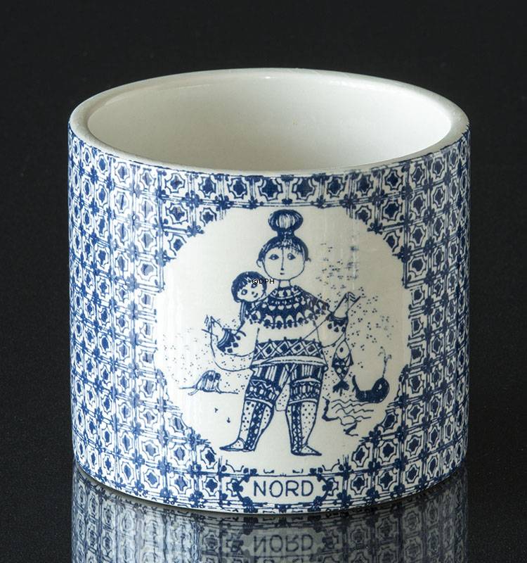 Wiinblad urtepotte - blå - Nord