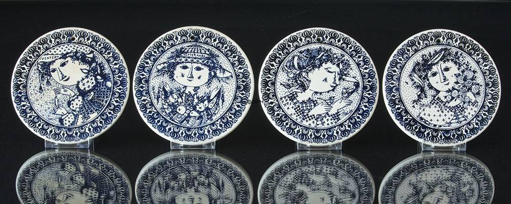 Wiinblad 4 Smørbrikker de fire årstider