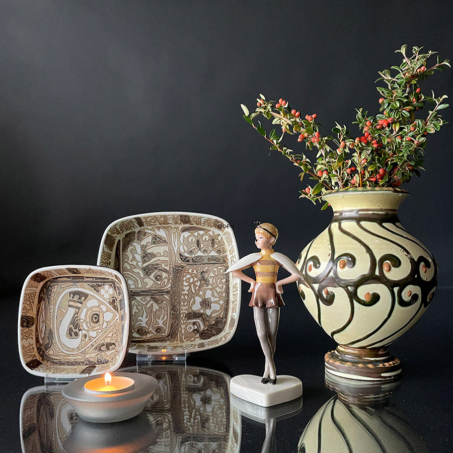 Kähler HAK stentøjsvase i skønvirke stil