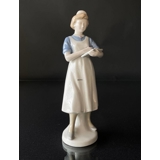 Sygeplejerske figur, H 24 cm