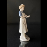 Sygeplejerske figur, H 24 cm