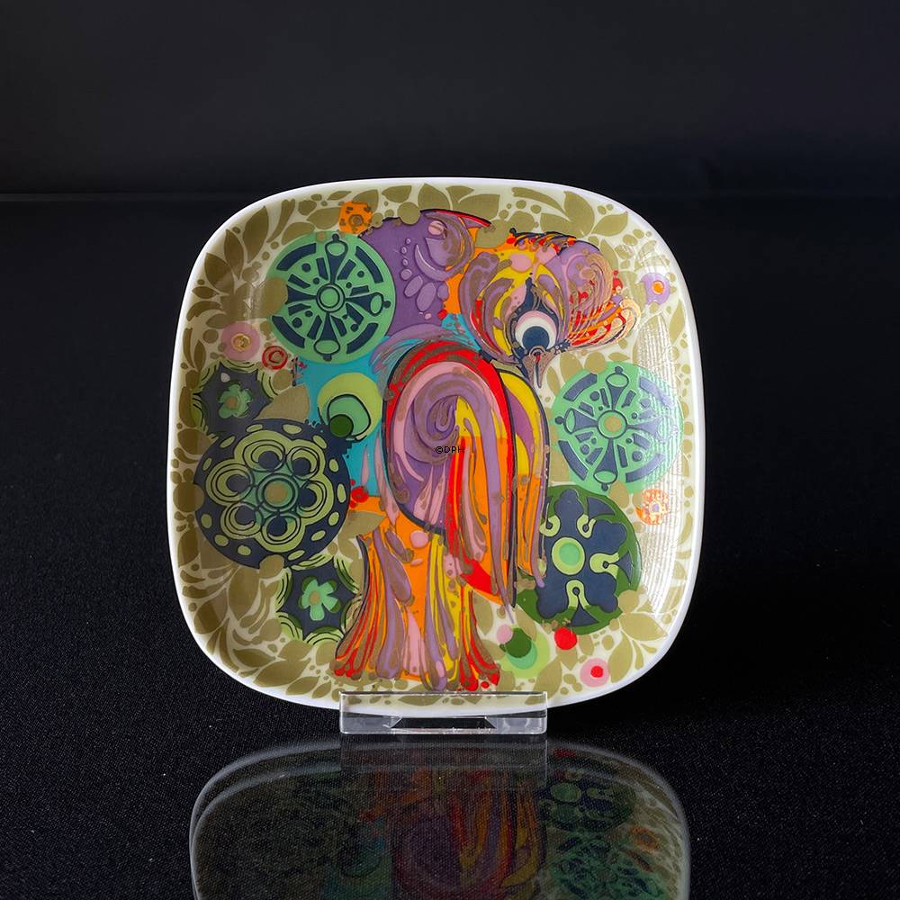 Wiinblad platte, Fugl i mange farver trekantet