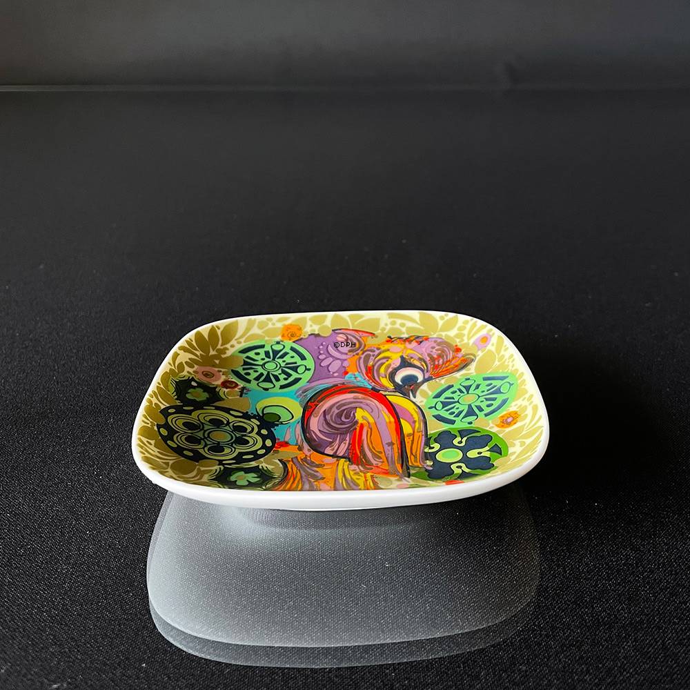 Wiinblad platte, Fugl i mange farver trekantet