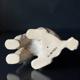 Poodle dog designed and made by ceramicist Elise Glaffey.