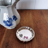 Cohr Denmark sølvplet glasbakke, 9 cm, med brugsspor