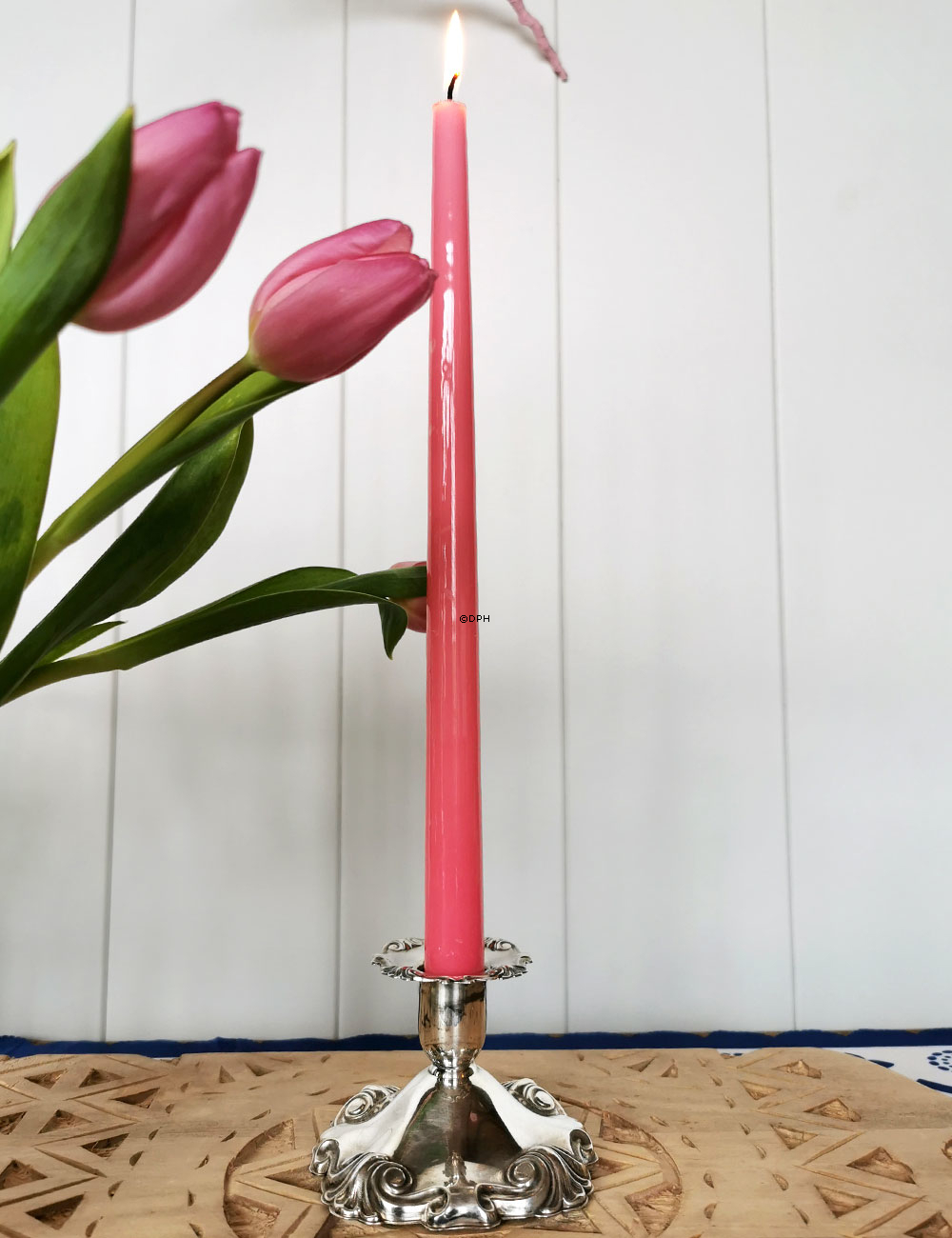 Cohr Denmark Atla sølv lysestage