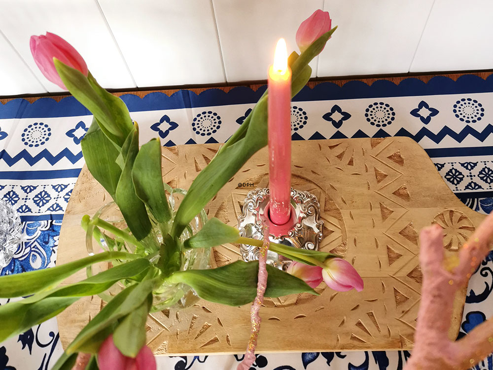 Cohr Denmark Atla sølv lysestage