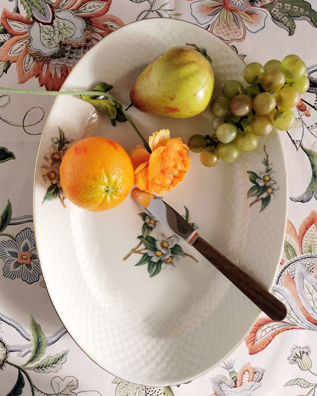 Raadvad Rustfri kniv med lysebrunt bakelithåndtag, sæt af 6 stk.