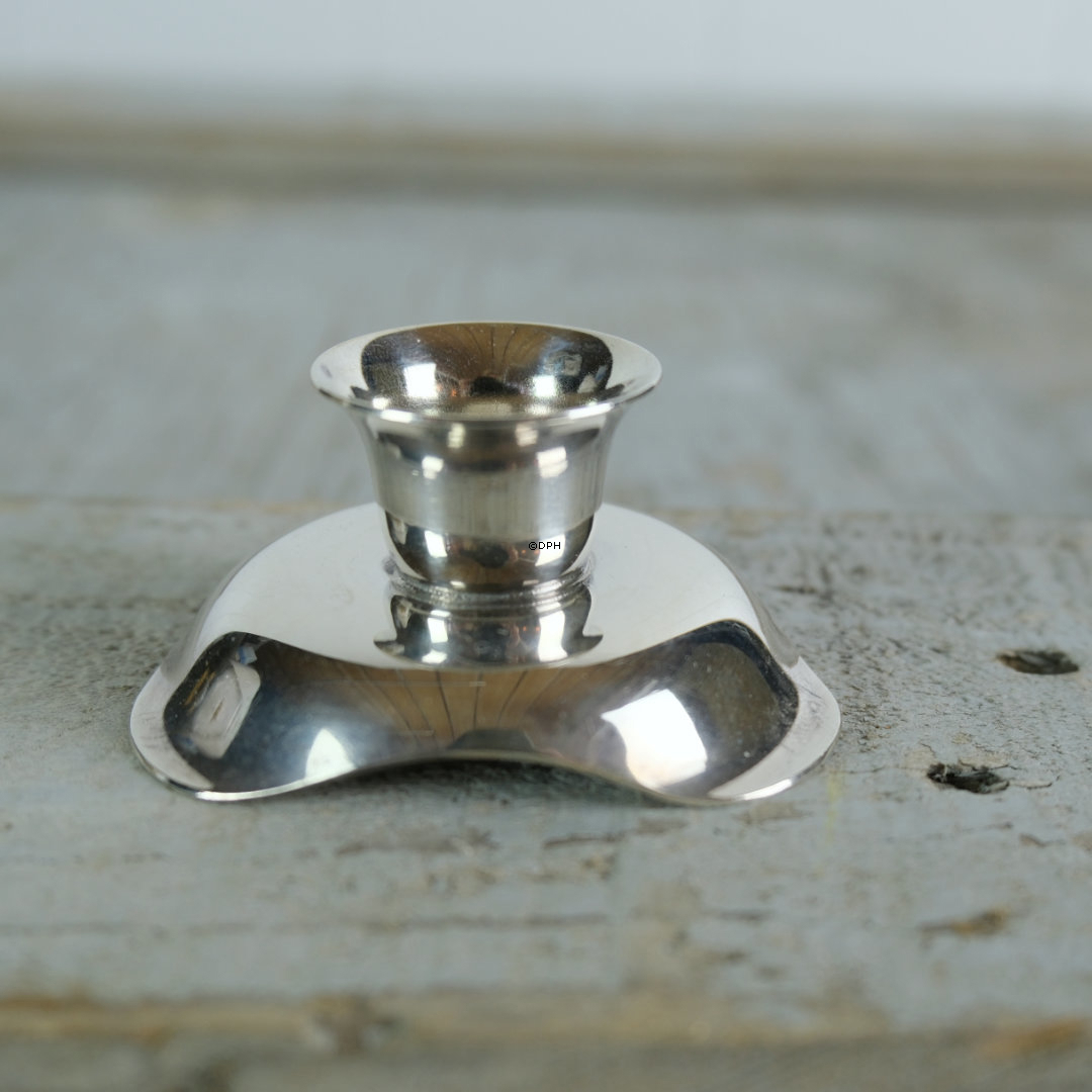 HOH vendbar lysestage i sølvplet, sæt af 2 stk.